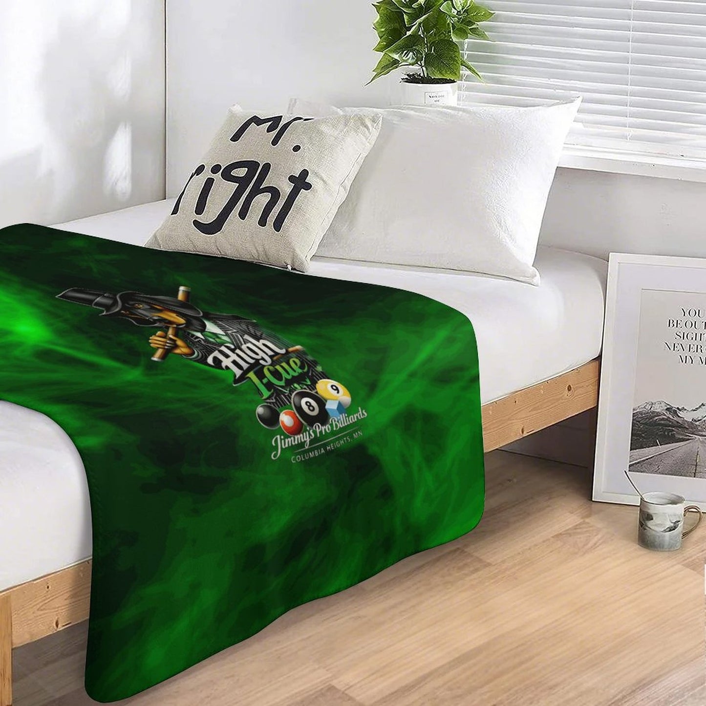 High I-Cue MN Sherpa Fleece Throw Blanket-50"×60"
