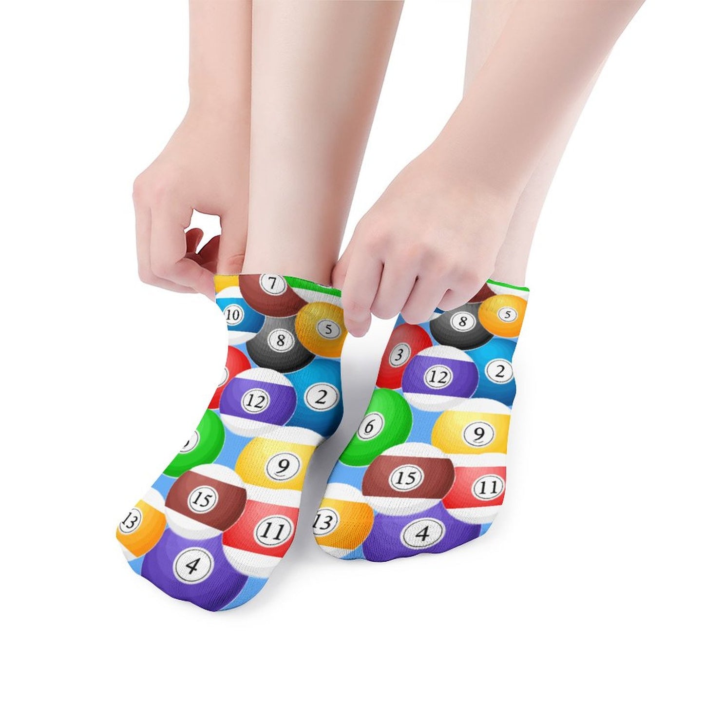 Pool Ball Collection Unisex Crew Socks - One Size