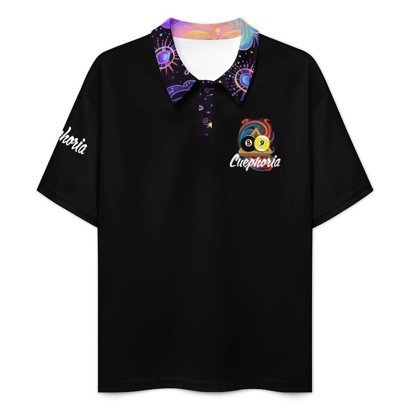 Cuephoria -  Button-Down Polo Shirt for Women