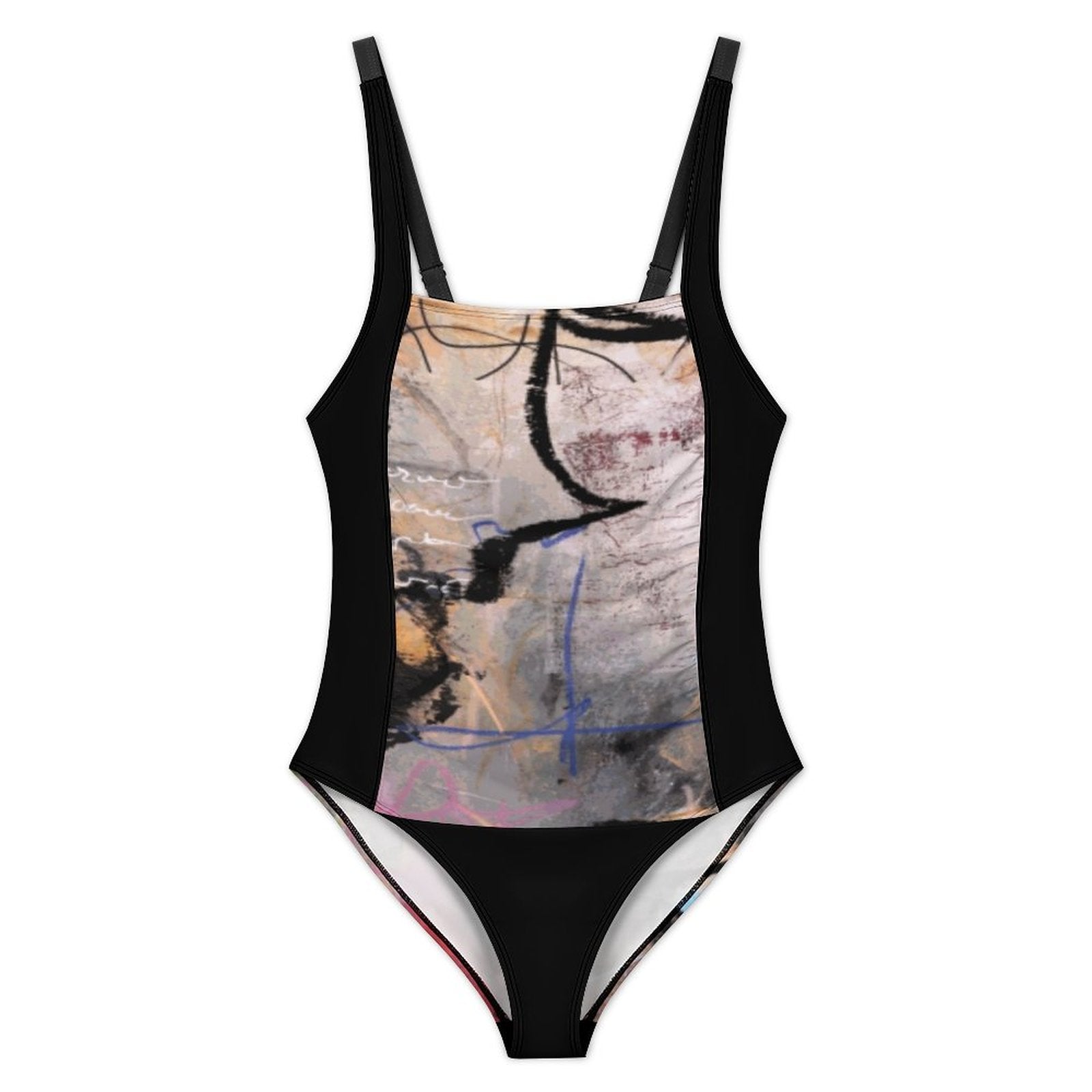 City Collection - Square Neck One-Piece Swimsuit