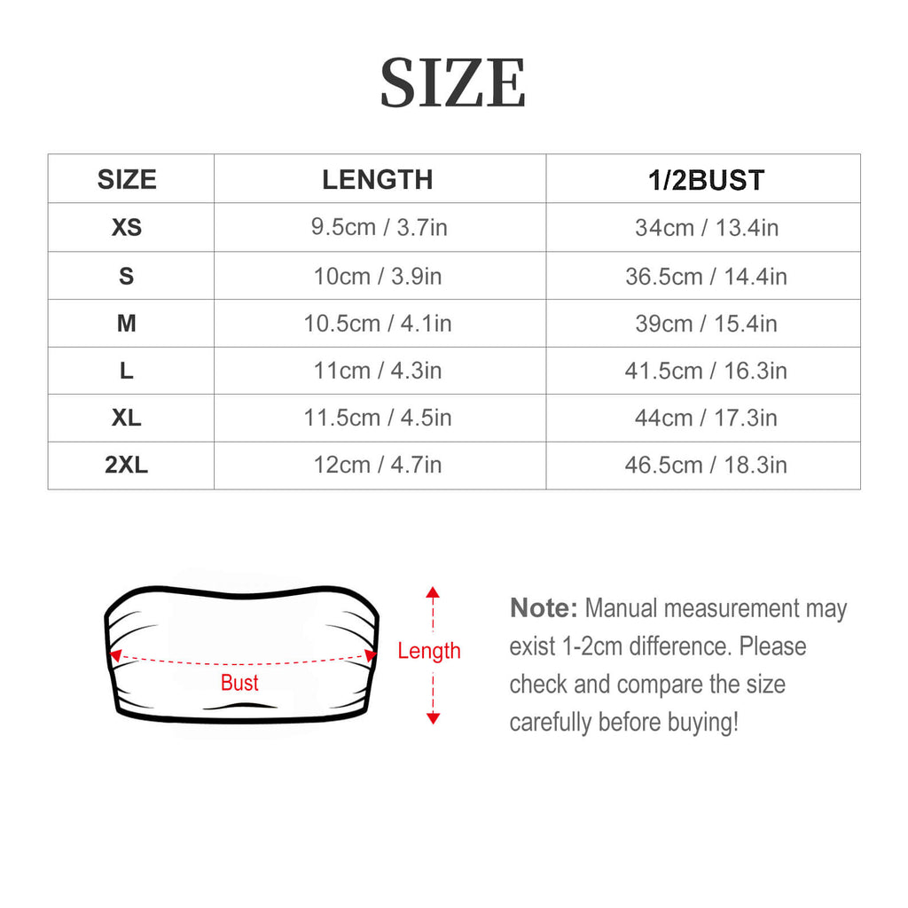 City Collection - Strapless Women's Tube Top Y2K Bandeau