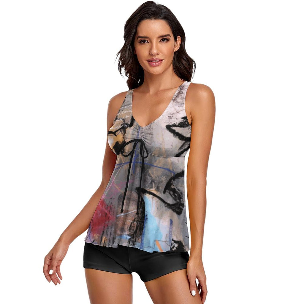 City Collection - 2-Piece Women's Tankini Swimsuit