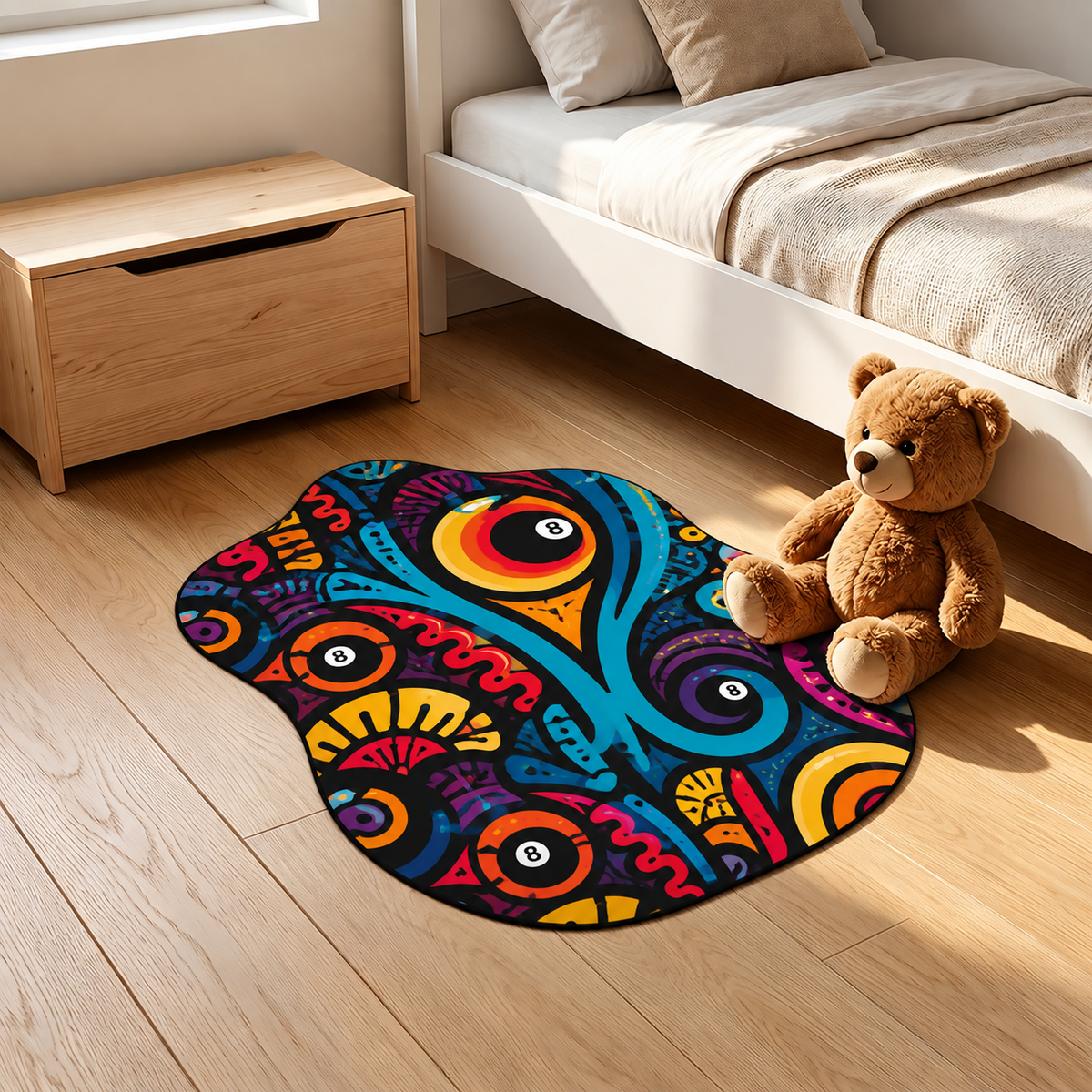 Dead Stroke Irregular Floor Mat