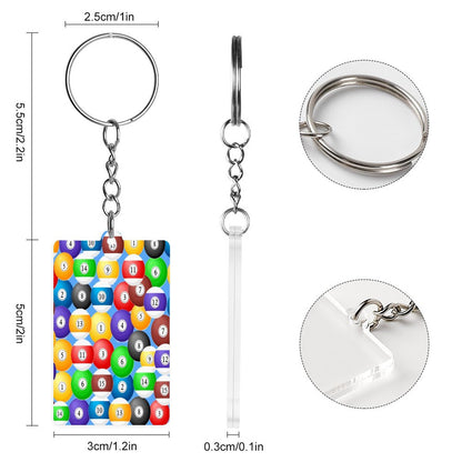 Pool Balls Collection - Acrylic Keychain
