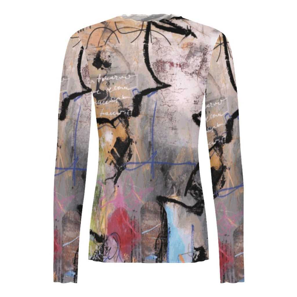 City Collection - Premium High Neck Mesh Top