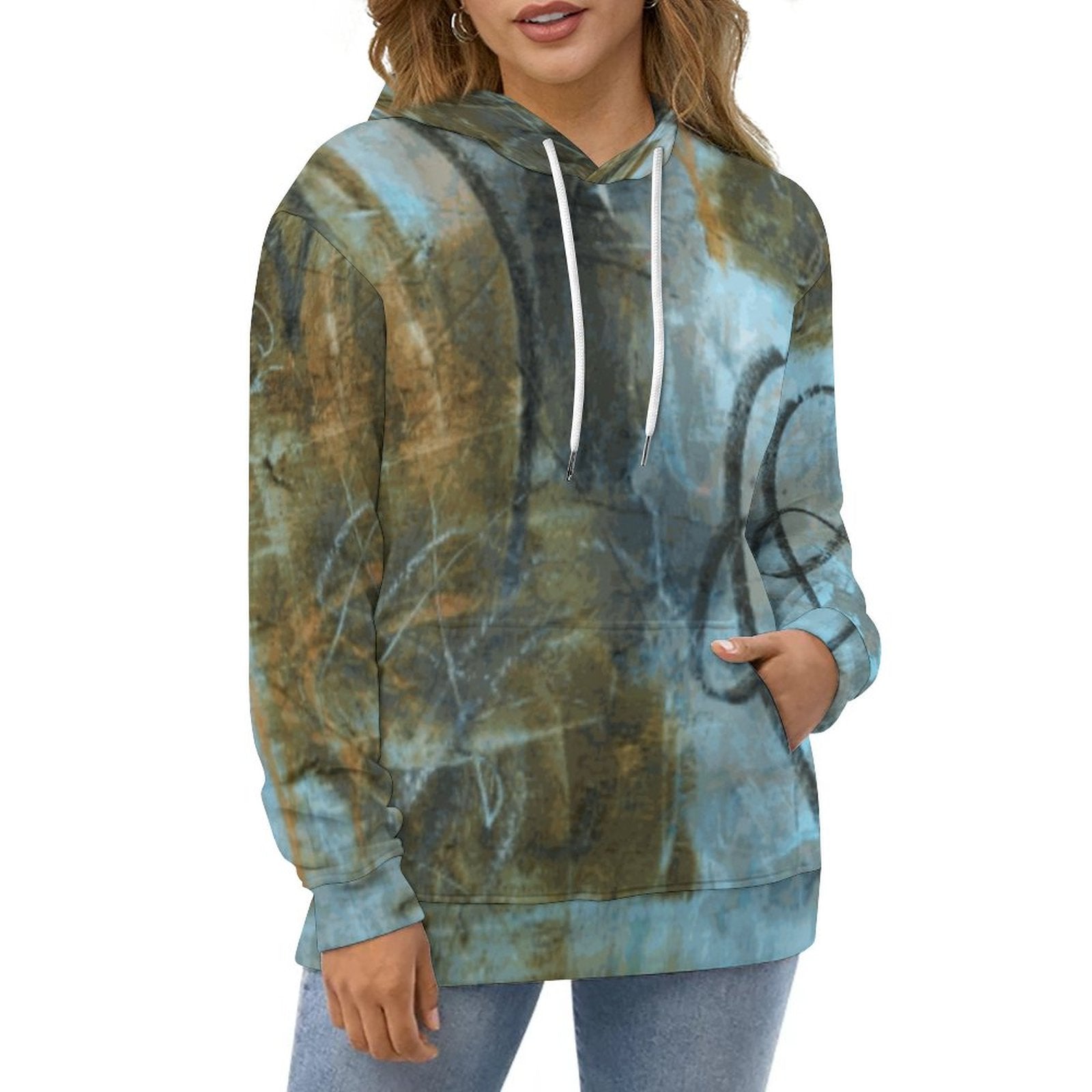 230gsm Hoodie for Women with Double-layer Cap (All-Over Printing)