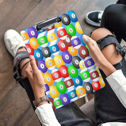 Pool Balls Collection: Acrylic Clipboard (A4)