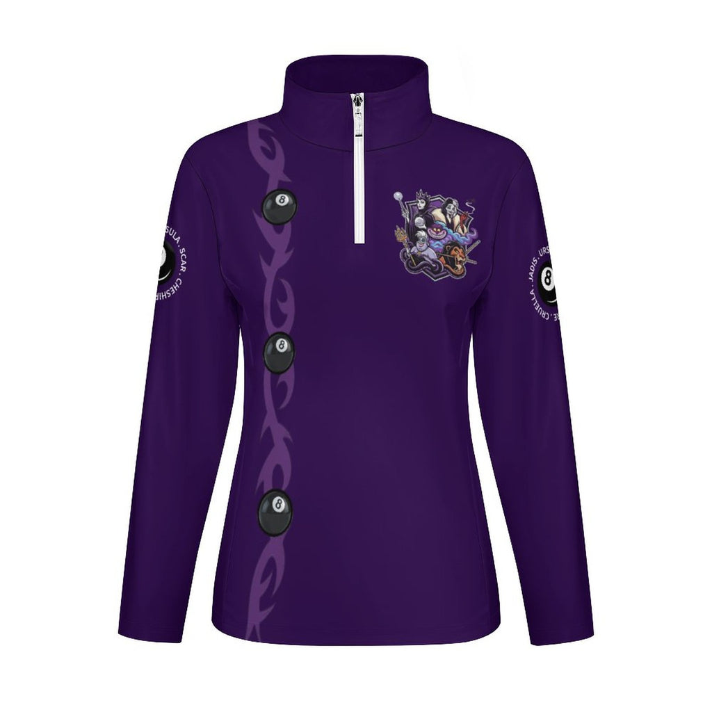 The Villains 1/4 Zipper Long Sleeve Zip Top