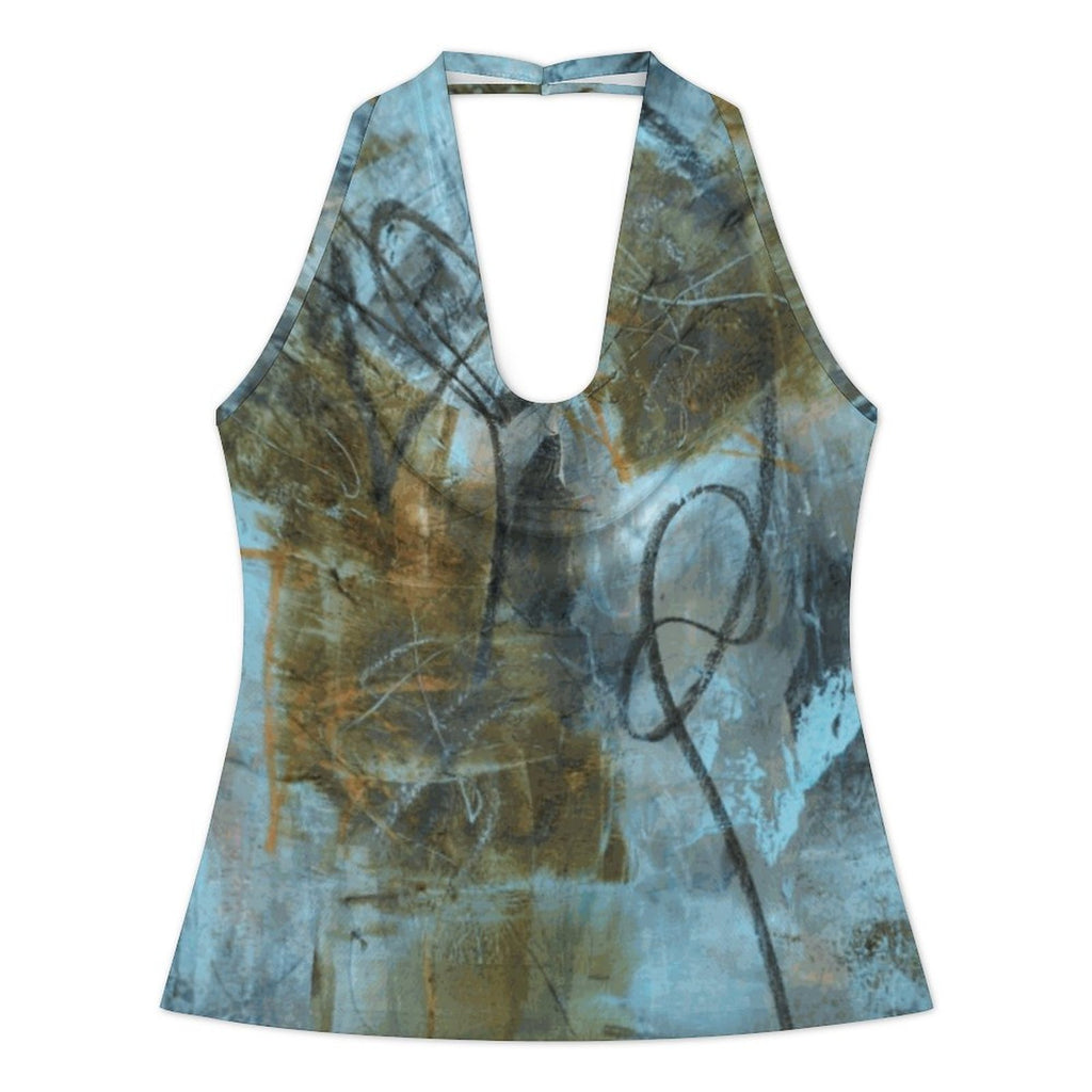 180gsm Women's Halter Tank Top(All-Over Printing)