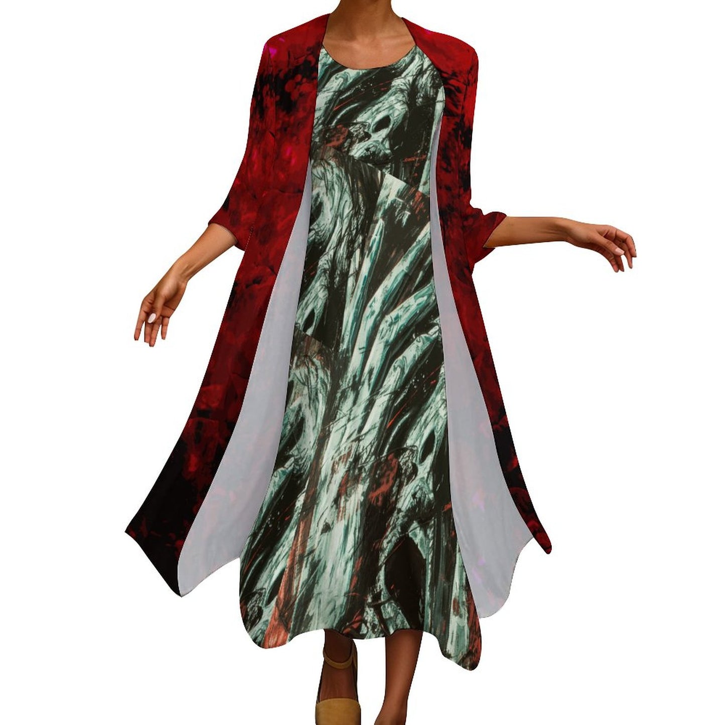 City Life -Two-Piece Long Dress Set