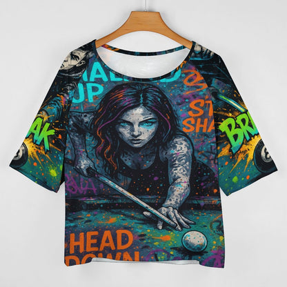 Chalked Up  Women’s Off the Shoulder Half-Sleeve T-shirt