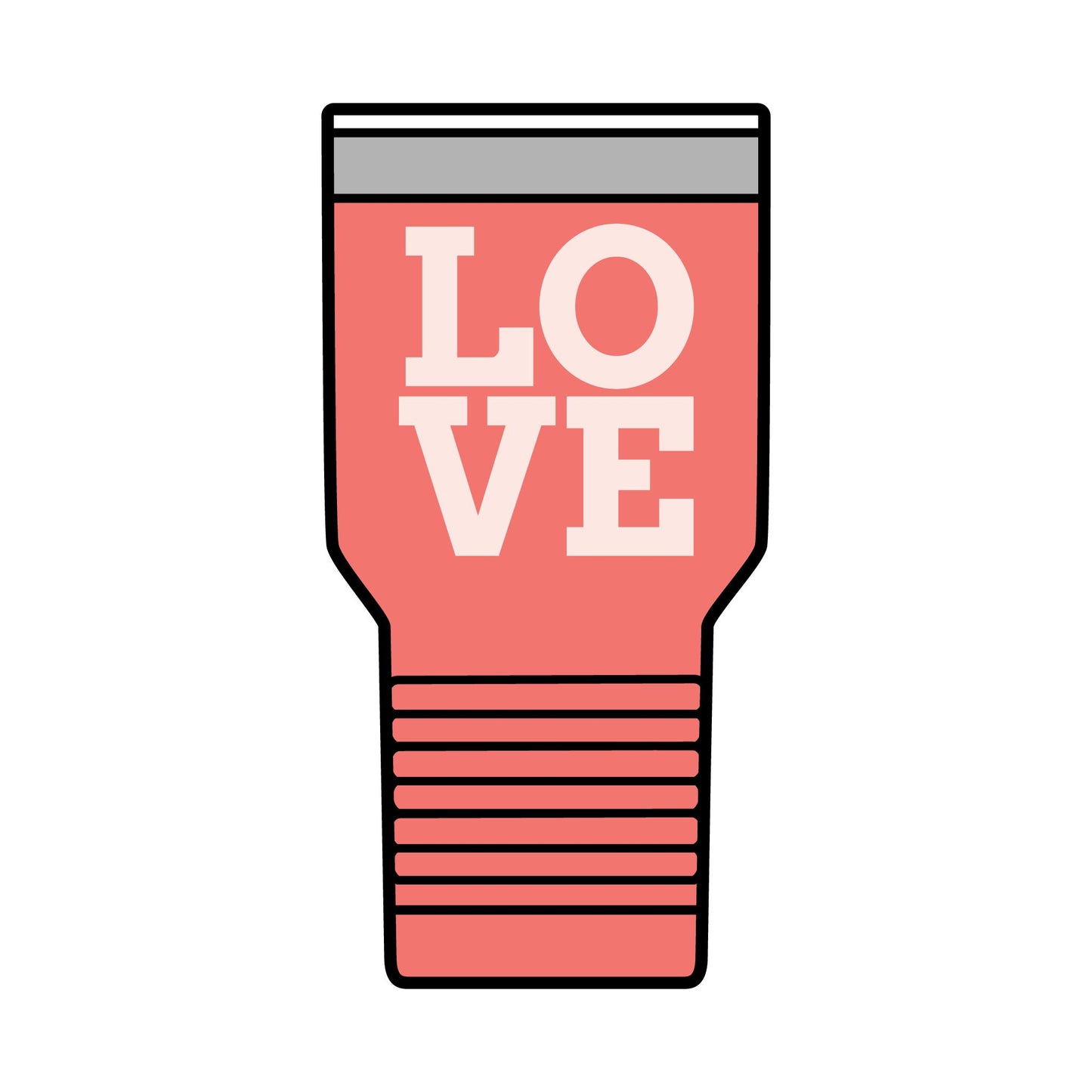 Valentine's Day Tumbler - Insulated Tumbler