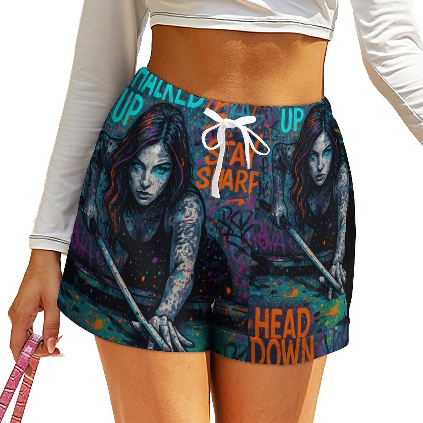 Chalked Up – Women’s High-Waisted Shorts