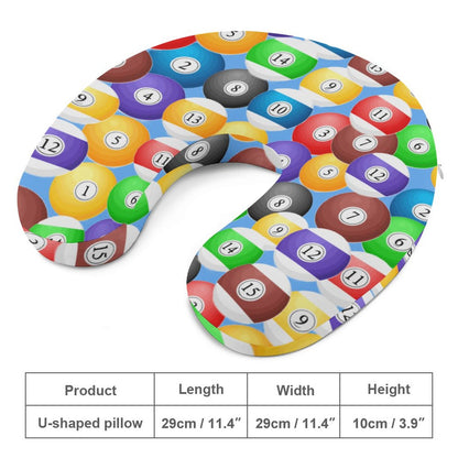 Poolball Memory Foam Neck Pillow – Travel & Car Support Cushion