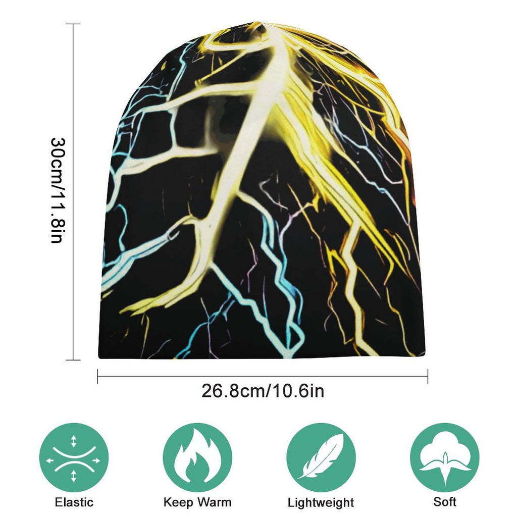 Electric Lightning Beanie – Bold Style, Warm Comfort, Everyday Wear