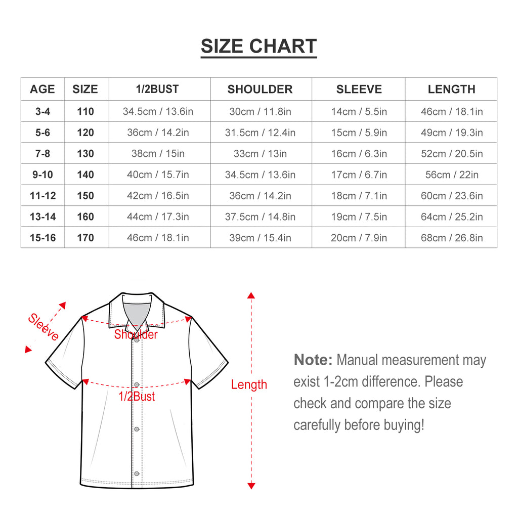 Jayden and Papa Children's Cotton Casual Button Down Shirts