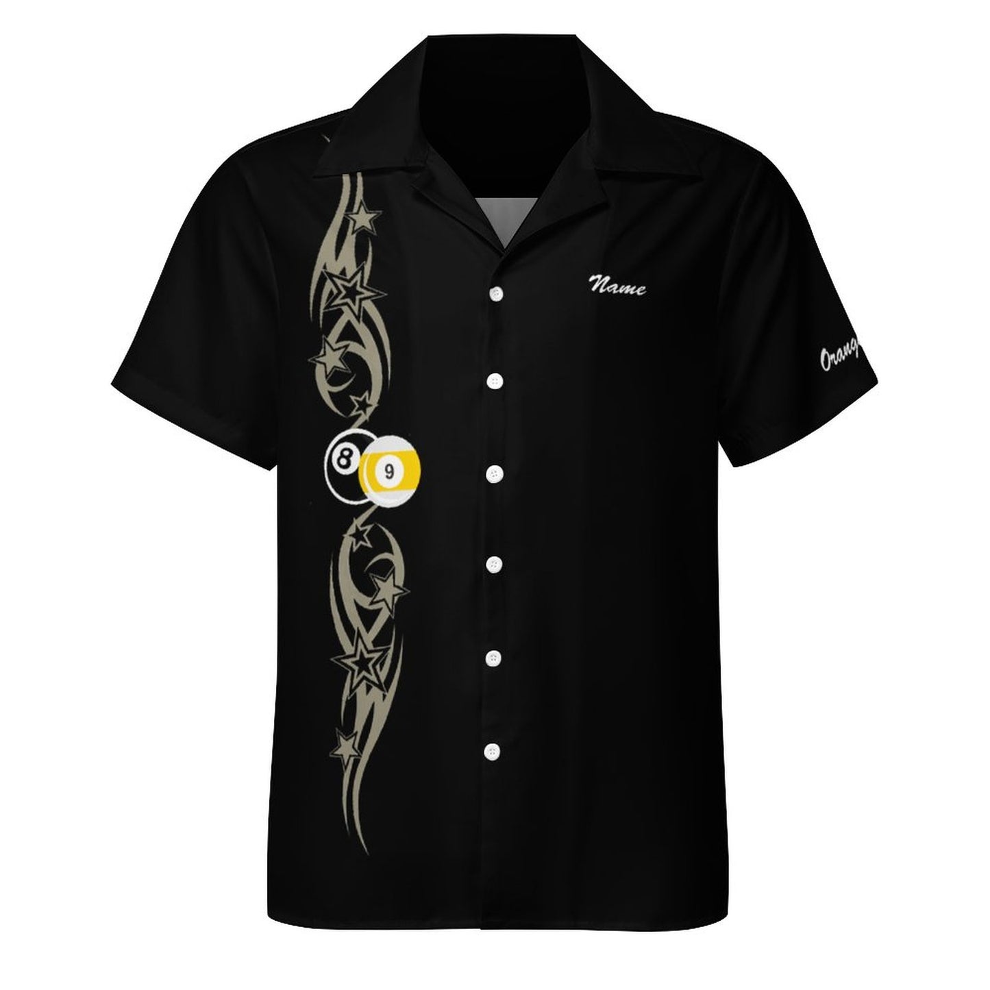 Cue-Tastic Team Shirt - Short Sleeved Cuban Collar Men's Shirt