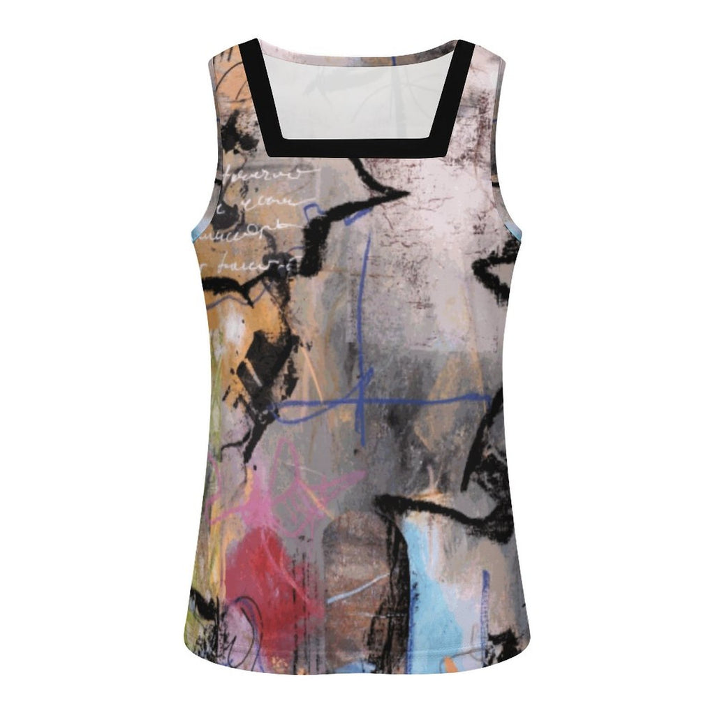 City Collection - Women's Square Neck Crop Tank T