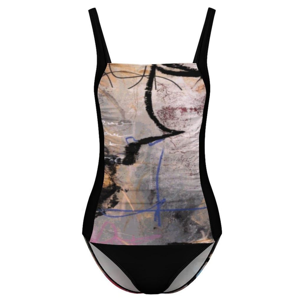 City Collection - Square Neck One-Piece Swimsuit