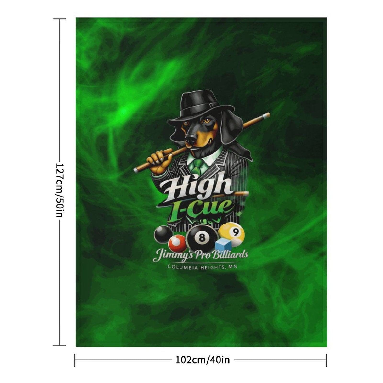 High I-Cue MN Flannel Throw Blanket for Couch-40"×50"