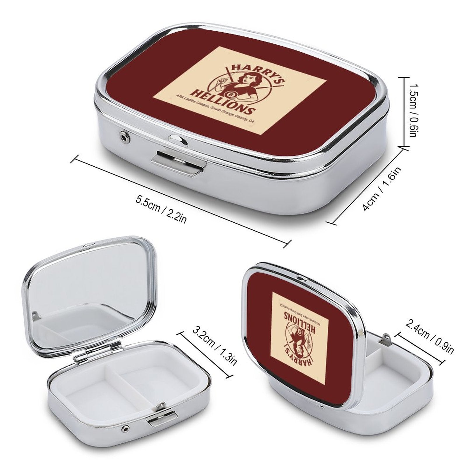 Harry’s Hellions Portable Square Pill Box