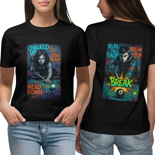 Chalked Up – Women’s Dual-Sided Graphic T-Shirt