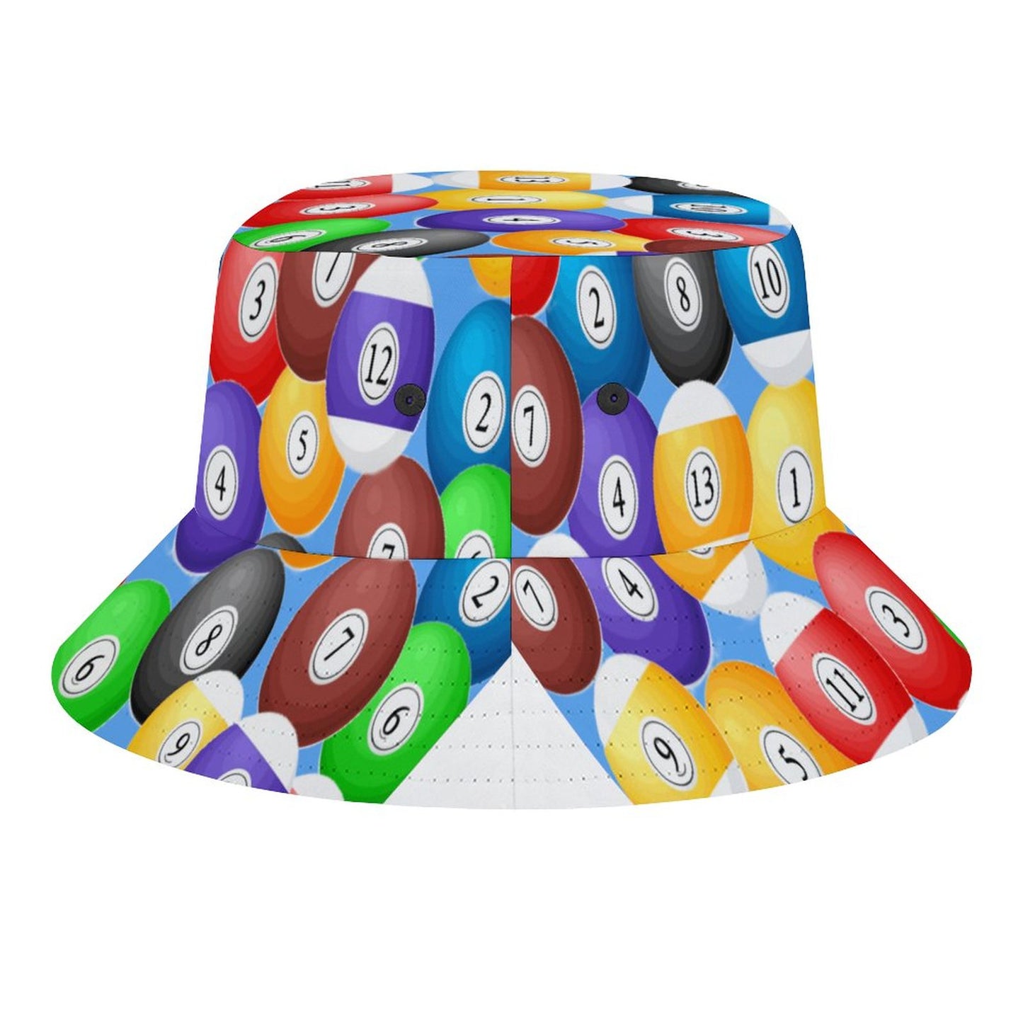 Poolball Adult Bucket Hat – Unisex Billiards Print Sun Hat