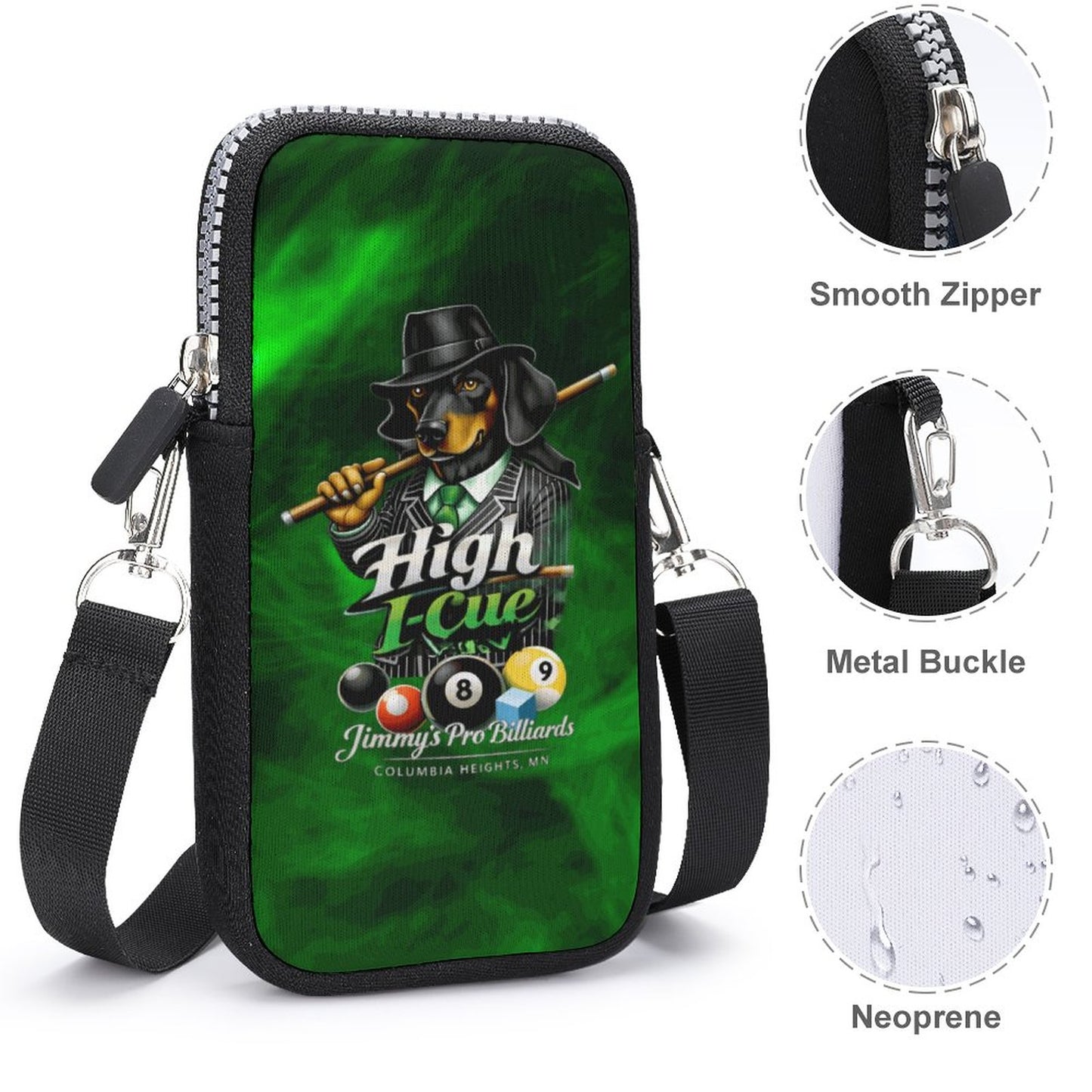 High I-Cue MN Cell Phone Crossbody Pouch