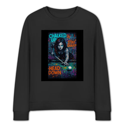 Chalked Up Women’s Printed Cotton Sweatshirt – Front Graphic
