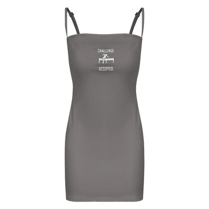 Slim Fit Spaghetti Strap Dress for Women(All-Over Printing)