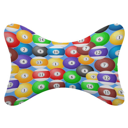 Poolball Car Headrest Pillow Set – Memory Foam Neck Support Cushions (2PCS)