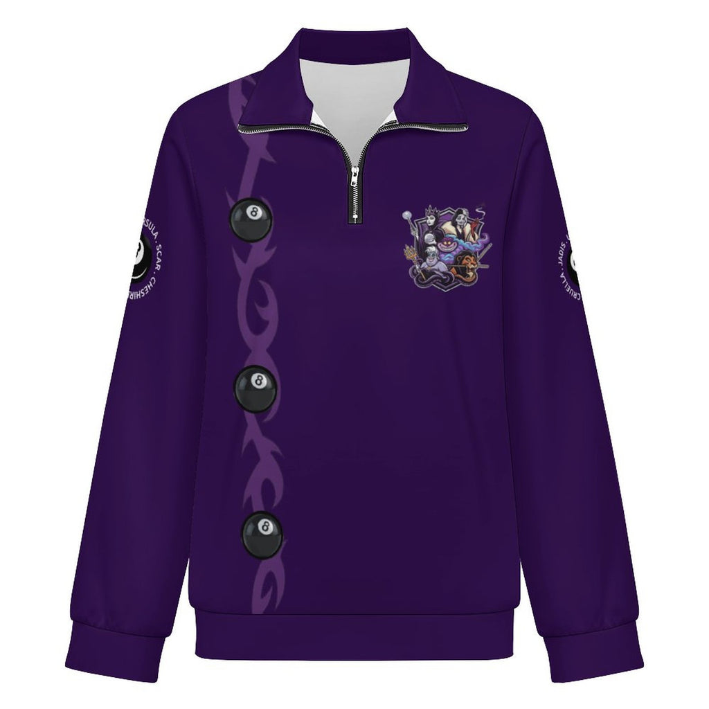 The Villains Zipper Women's Pullover Sweatshirt