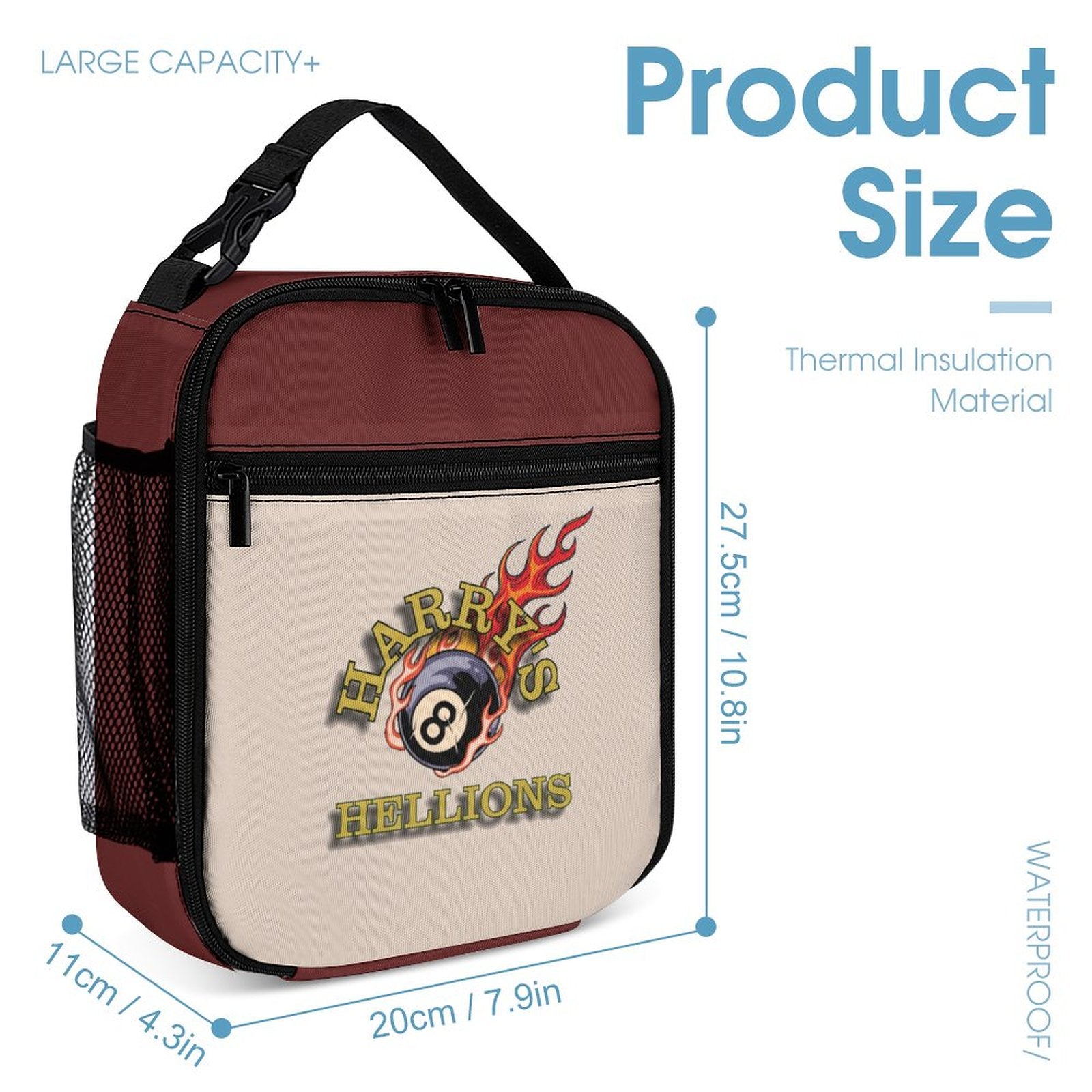 Harry’s Hellions Kids 3-Piece School Backpack Set  (Backpack, Insulated Lunch Bag & Pencil Case) Kid's Insulated Lunch Bag & Pencil Case Organizer)