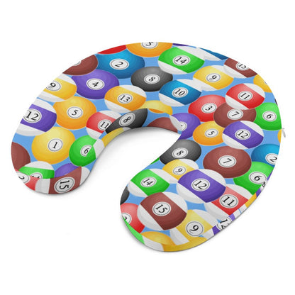 Poolball Memory Foam Neck Pillow – Travel & Car Support Cushion