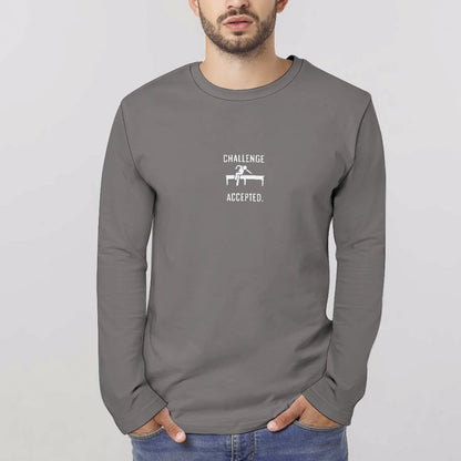 Challenge Accepted  Cotton Long Sleeve T-shirt for Men