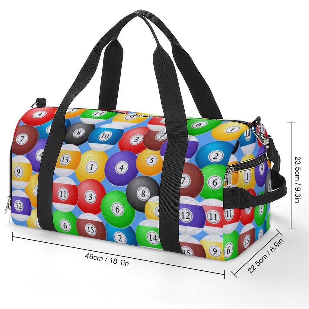 Pool Balls Collection: Gym bag Large Capacity Sports Duffel