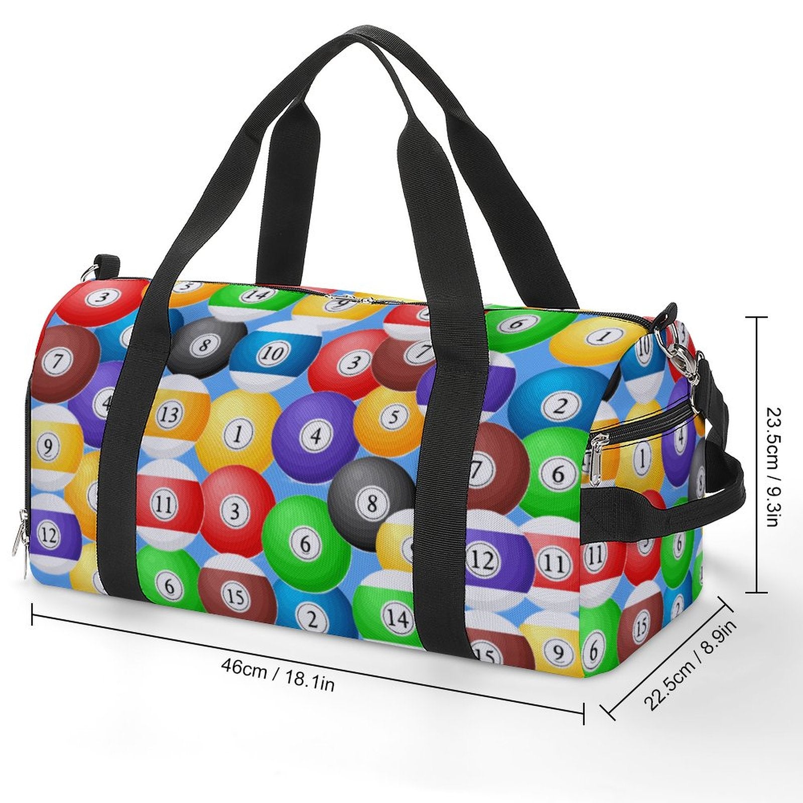 Pool Balls Collection: Gym bag Large Capacity Sports Duffel