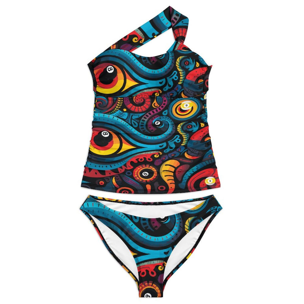 Two-Piece Swimsuit Set(All-Over Printing)