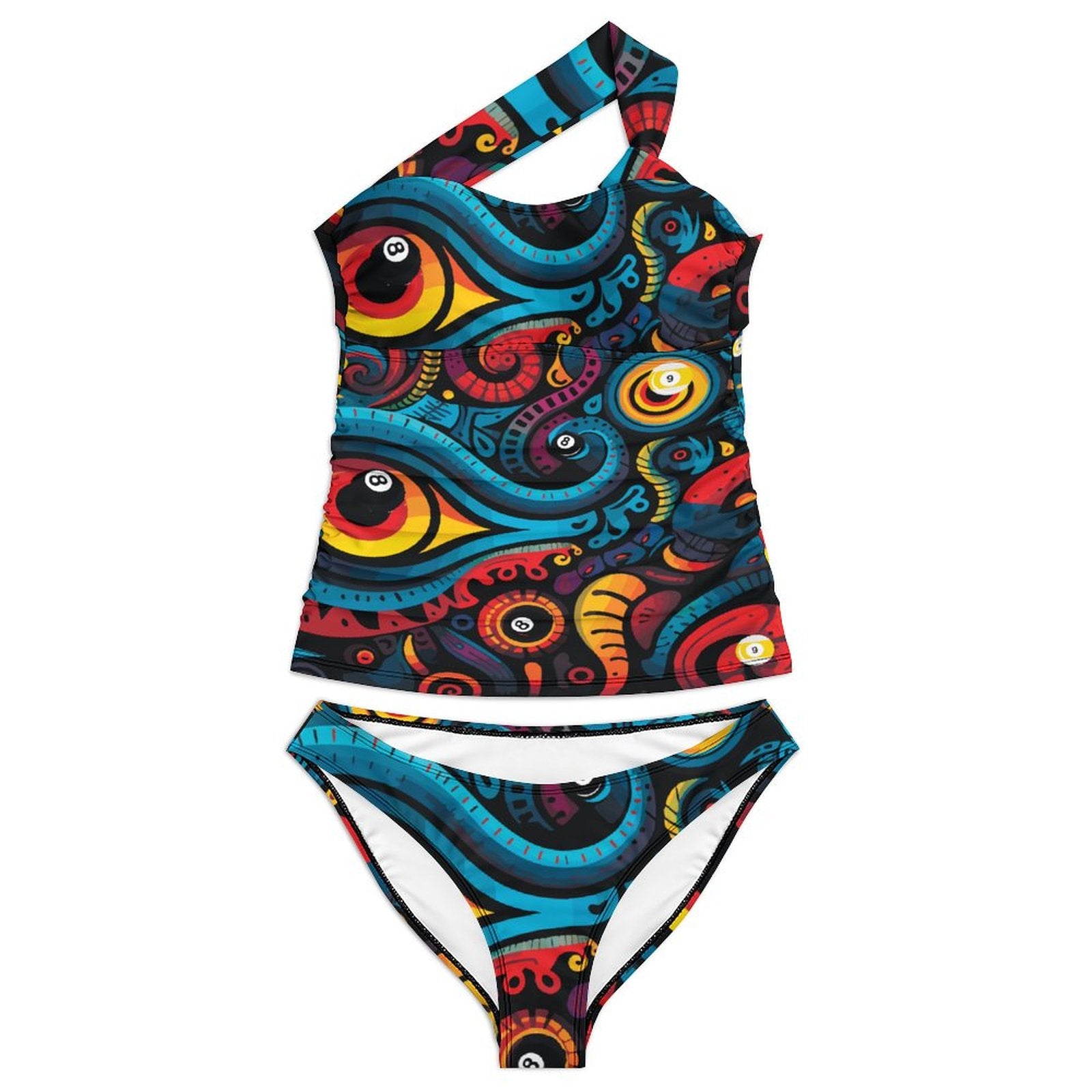 Two-Piece Swimsuit Set(All-Over Printing)