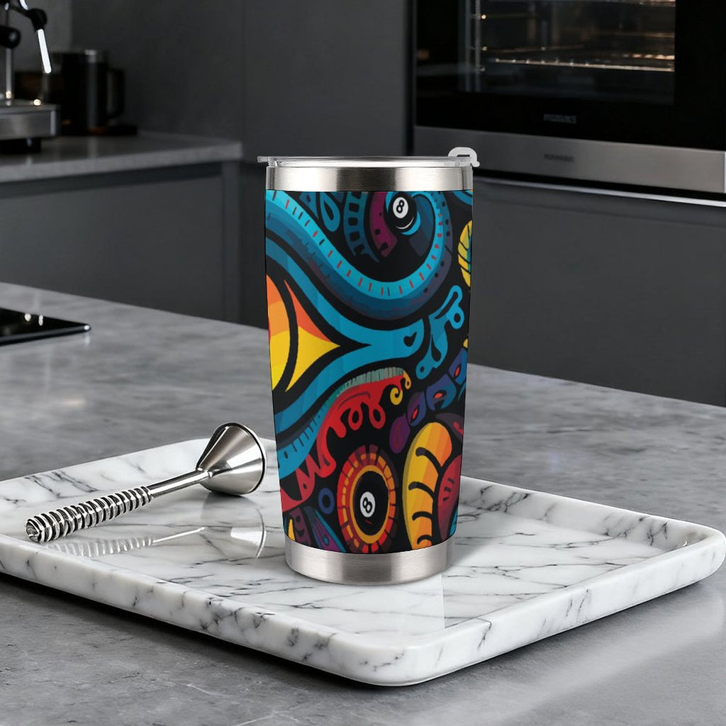 20oz Silver Rim Car Cup(All-Over Printing)