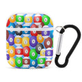 Poolballs AirPods Case – Protective PC Cover with Keychain (AirPods 1 & 2)