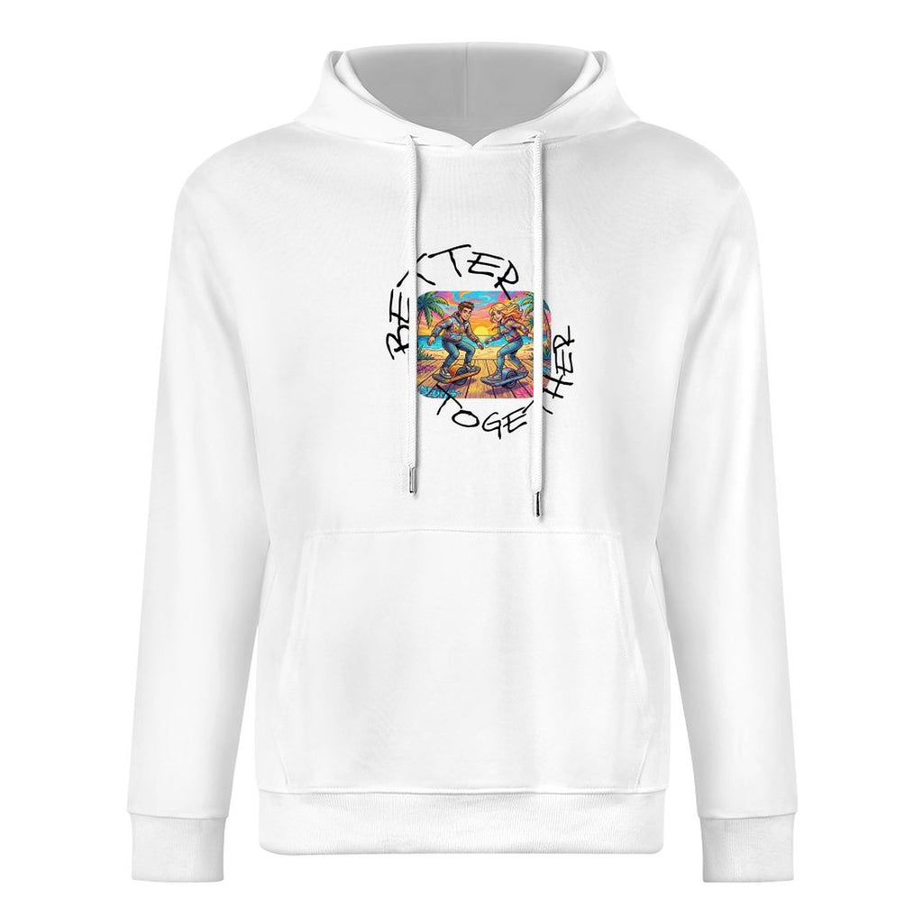 One  Wheel Love.  Cotton Hoodie with Pocket