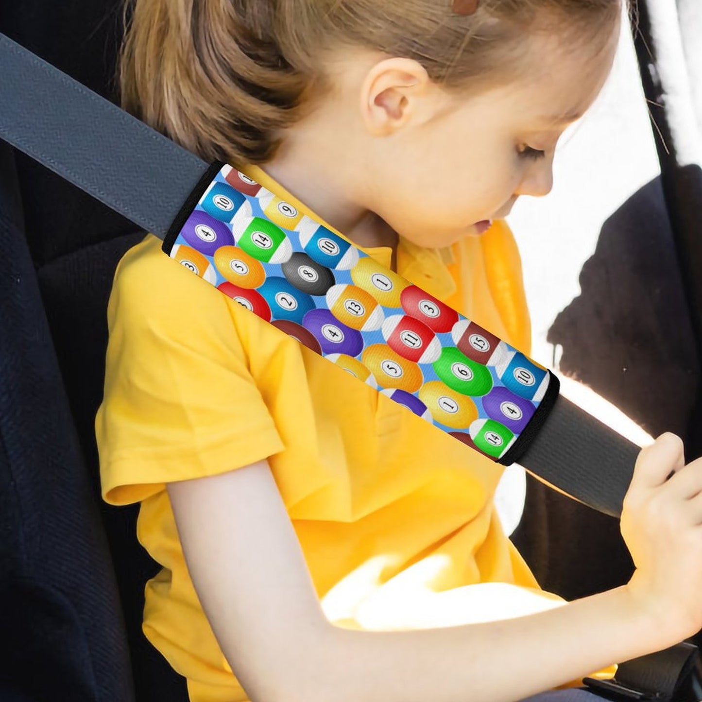 Pool Ball Car Seat Belt Shoulder Pad – Neoprene Shoulder Cushion Cover