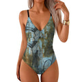 190gsm Backless One-Piece Swimsuit(All-Over Printing)