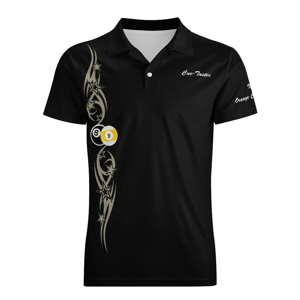 Cuetastic Short Sleeve Men's POLO T-shirt V2 (Polyester)