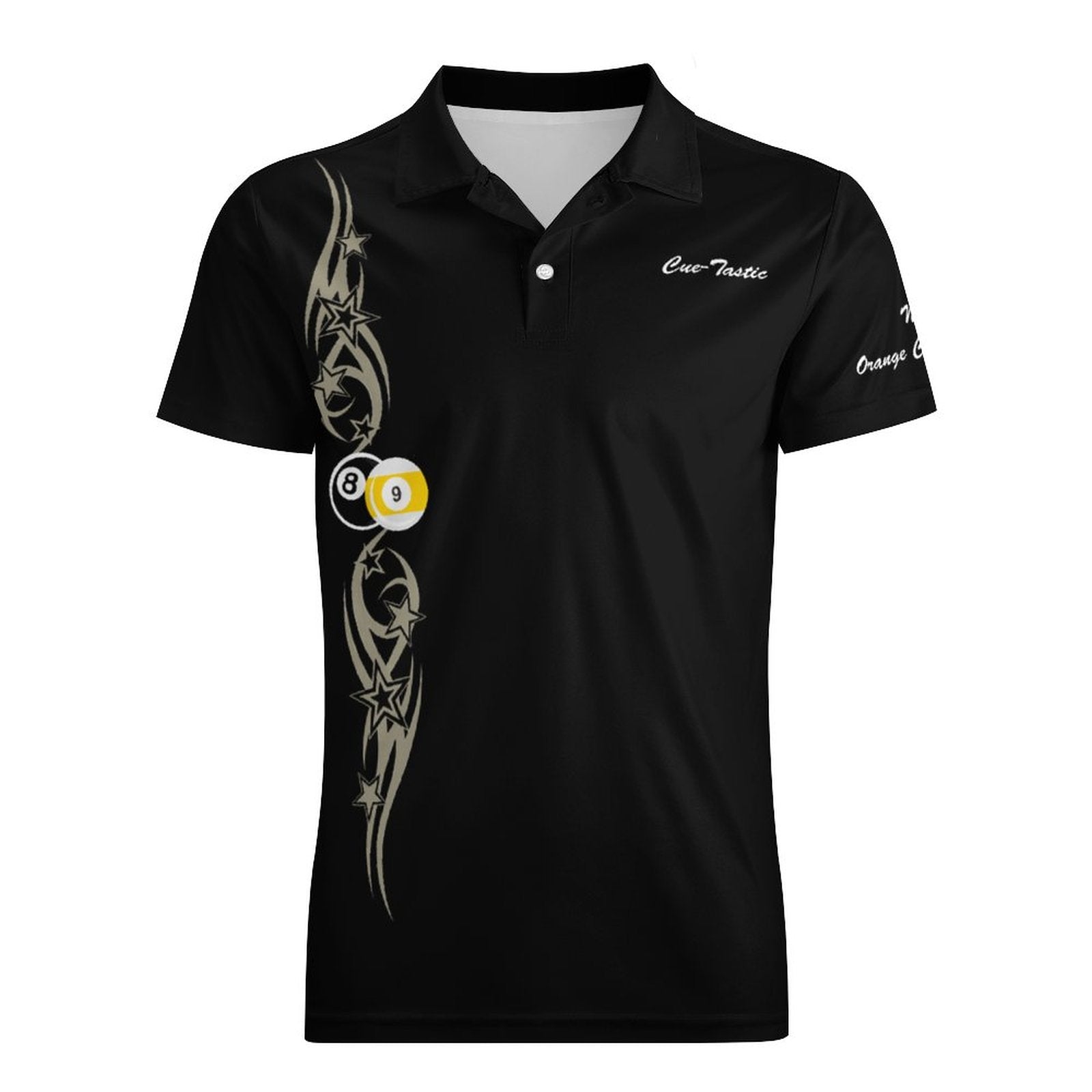 Cuetastic Short Sleeve Men's POLO T-shirt V2 (Polyester)