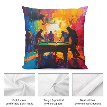 Short Plush Pillow Cover(Dual-sided Printing)