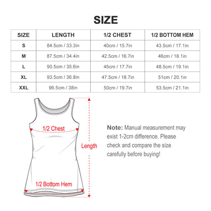 8 Ball Flame - Sleeveless Ladies Tank Dress