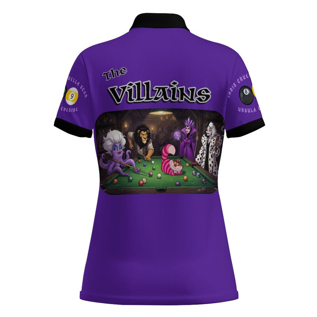 The Villains Women's 2-Button POLO Shirt