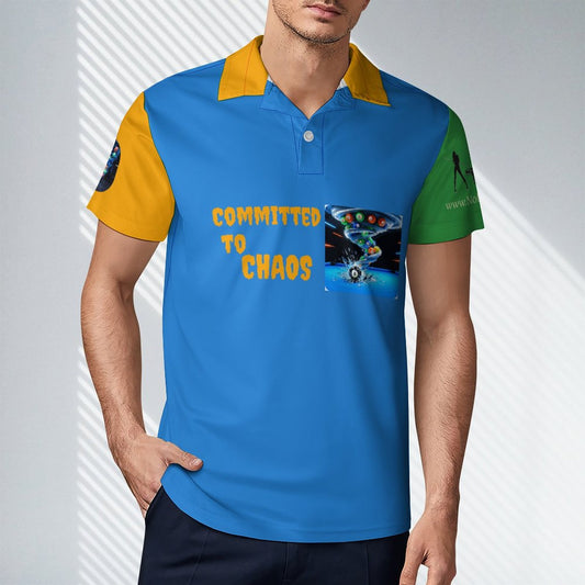 Team Shirt - Committed to Chaos Cooling Polyester Men's POLO T-shirt